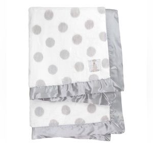 Little Giraffe Luxe Dream Dot Faux Fur Baby Blanket